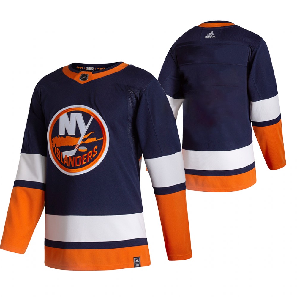 2021 Adidias New York Islanders Blank Navy Blue Men Reverse Retro Alternate NHL Jersey->philadelphia flyers->NHL Jersey